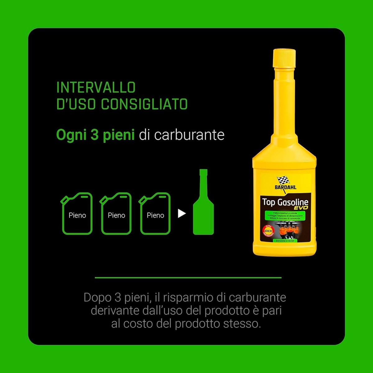 Additivo Top Benzina Bardahl - 250 ml. - in vendita | Lubrificanti e