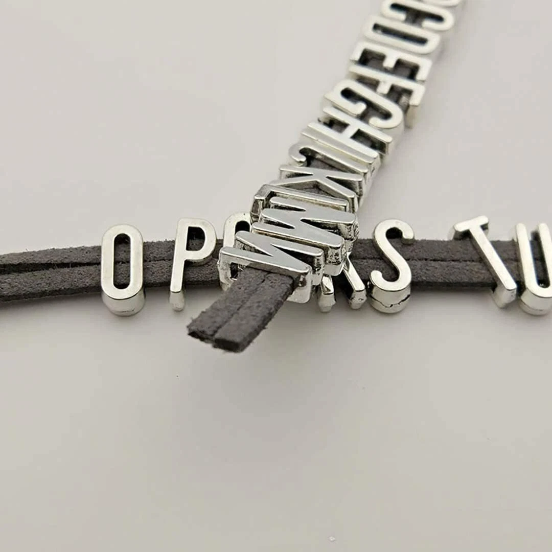 Alphabet slide best sale charms