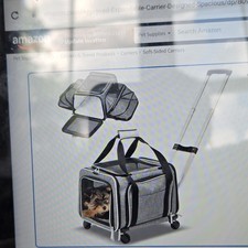 Ruff Life 101 Airline Approved Expandable Premium Pet Carrier on Wheels- Two ...
