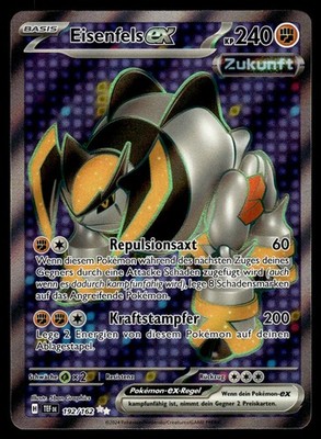 Eisenfels ex 192/162 Ultra Rare Temporal Forces Holo NM Pokemon Karte Deutsch