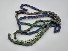 SRAM XX1 Eagle 12-Speed Solid Pin Chain - Rainbow/Oil Slick 117 Links 0.25 Wear