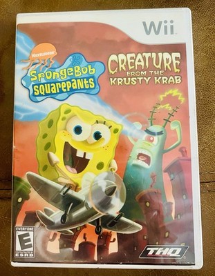 SpongeBob Creature From The Krusty Krab- Nintendo Wii - Tested 1Y Guarantee  