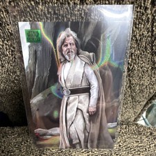Topps Star Wars Galaxy Luke Skywalker Power of the Force POW-15 Green #/175
