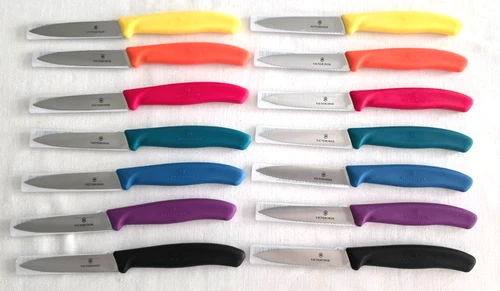 Victorinox Knives Kitchen Knife Paring Knife Green Orange Yellow Purple Black Red