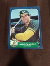 1986 Fleer Update U-20 Jose Canseco Rookie RC Oakland Athletics card