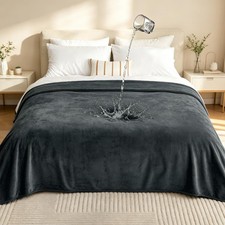 Waterproof Blanket for Queen Bed, Couch, 80" x 80", Gray