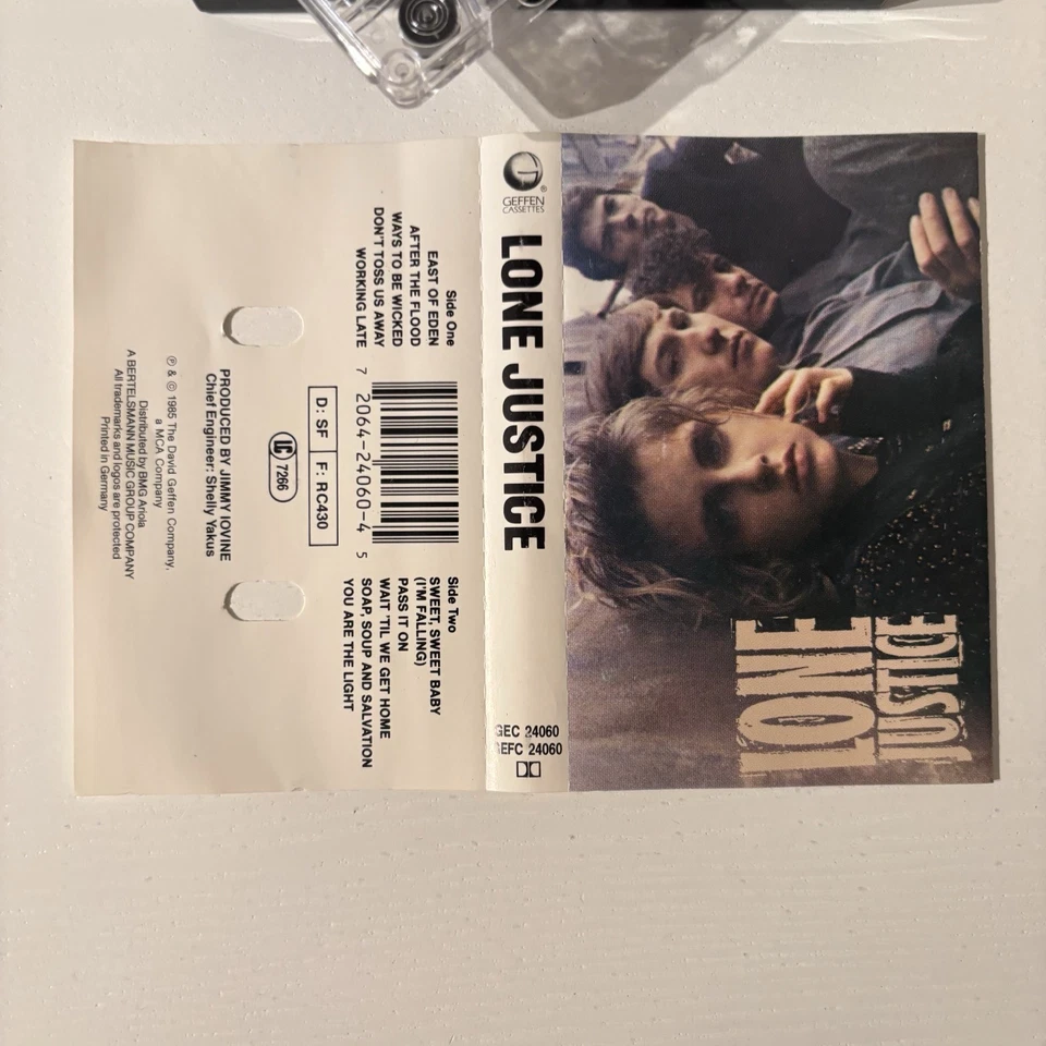 LONE JUSTICE - S-T / LONE JUSTICE (UK CASSETTE TAPE) - Image 4 of 4