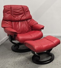 Ekornes Stressless Recliner Swivel Leather Chair 1802261