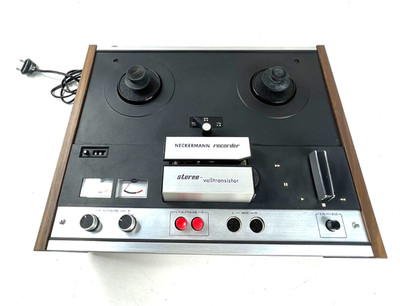 Neckermann 4 Spur Volltransistor Stereo Tapedeck Tonbandgerät Vintage