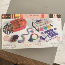NEW FAO Schwarz Ultimate Hair Craze Fashion Accessories Set 58 PC Crazy Hair ..