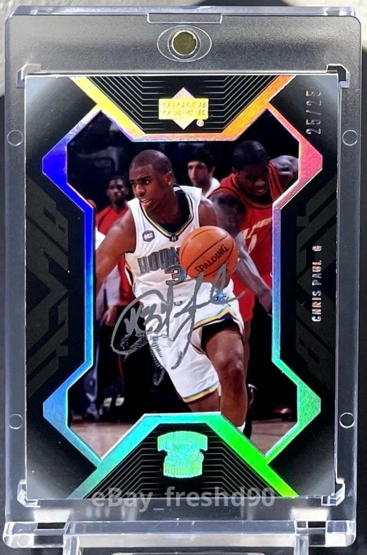 Upper Deck Chris Paul Basketball Autographed Sports Trading Cards