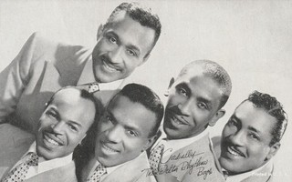 DELTA RHYTHM BOYS HOLLYWOOD singing ARTISTS 1950s arcade/exhibit card/ vg