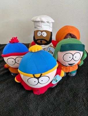 VINTAGE 1998 SOUTH PARK Set of 5 - CARTMAN,  STAN,  KENNY, KYLE & CHEF 3 w/ TAGS