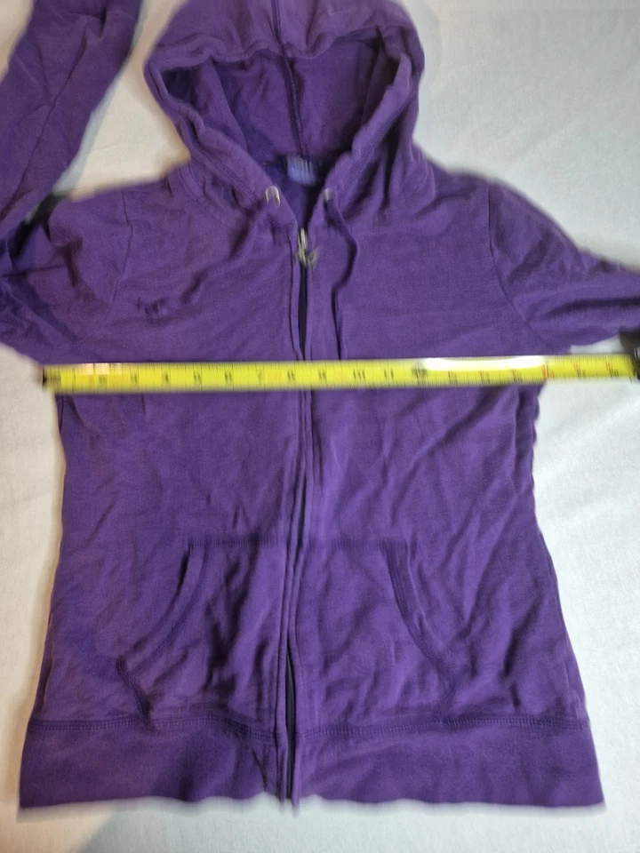 Miley Cyrus Purple Zip Up Jacket Size Large Y2k Juniors Fashion Casual - Image 3 of 4