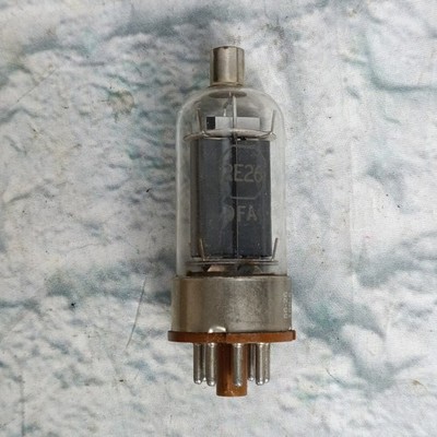 Vintage GE GL-2E26 Vacuum Tube USA 7-Pin Electron Tube Radio Amplifier Brown cf