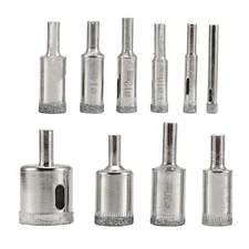  Drill Bits Set, 10 PCS  Hole Saw Set, Glass Drill Bit for4600