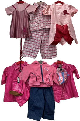 Smoby Roby 24'' Toddler Doll Clothes, Shoes - Bundle