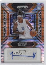 2024 Panini Prizm Draft Picks Orange Pulsar 17/49 Armando Bacot #SS-ABC Auto 4l6