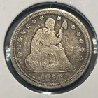 1856 P Seated Liberty Quarter Nice Coin