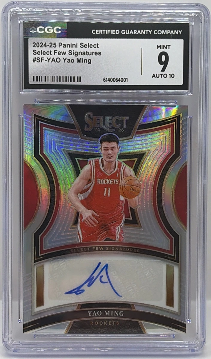 Panini Yao Ming Basketball Autographed Sports Trading Cards