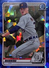 Matt Manning 2020 Bowman Chrome Sapphire BCP-99 Detroit Tigers