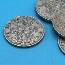 1948 SILVER HALF CROWN GEORGE VI Rare and Vintage Coins