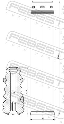 FEBEST-OE FDSHB-KUGIIR-KIT.OE Dust Cover Kit, shock absorber for FORD,FORD ASIA