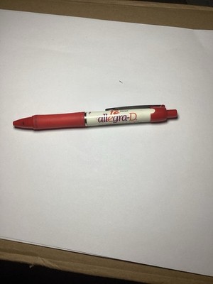 Allegra D  PEN Drug Rep Pharmaceutical Promo Medical Advertising Paper Mate