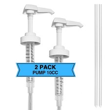 2 Pcs White 38-400 10cc Pump for Gallon Jug Dispensing Gallon Jug Pump Dispenser