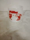 Vintage 1970s  Philadelphia Phillies Phil & Phillis Milk Glass Mug Fire King