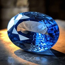 Natural Ceylon Blue Sapphire 7.60 Ct Flawless Oval Cut Certified Loose Gemstone
