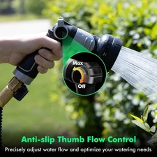RESTMO Garden Hose Nozzle, Water Hose Nozzle Spray Nozzle with 4 Spray Patterns