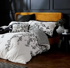 Ted Baker London Elegance Floral DUVET COVER BED SET Queen cotton NEW