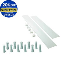 Image of Mira Flight Low 'Easy Plumb' Shower Tray Riser Kit 1700mm White 1.1697.034.WH