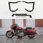 Rear Saddlebag Guard Crash Bar For Harley Touring FLTR FLHX Electra Glide 09 22
