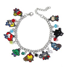5pcs Anmie avenger Bracelet Character Doll Decoration Pendant Children Toy Gift