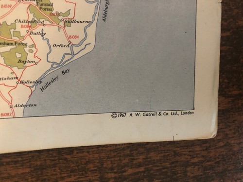 1967 Mobil Gas MAP Wales East And West Midlands No 2 One Shilling Travel Folded - Picture 2 of 8