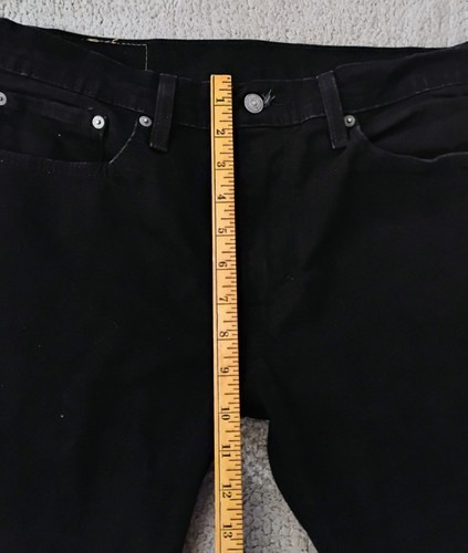 Levi’s 512 Jeans Herren 32X32 (32X30) Schwarz Slim Tapered Stretch Denim - Bild 7 von 9