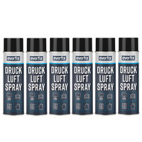 Druckluftspray (6 X 500 Ml) Druckluft Spray Zur Reinigung Von Pc, Tastaturen Uvm