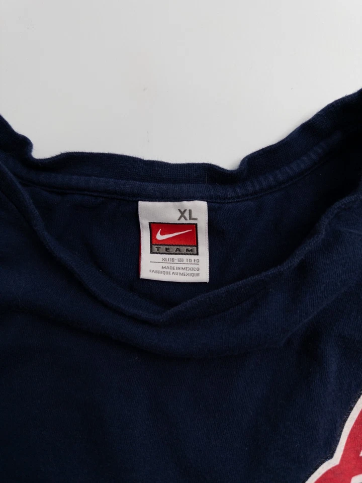 Vintage Atlanta Braves Nike T Shirt Womens Size XL Navy Blue Long Sleeve - Image 2 of 4