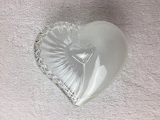 Mikasa Glass Covered Heart Box