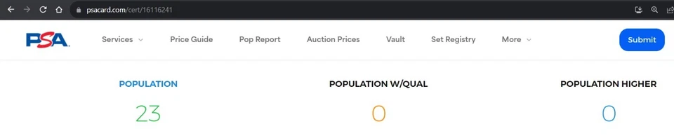 1980 Kellogg's 3D #46 Chet Lemon Chicago PSA 10 Gem Mint POP 23 PSA 10 Set Break - Image 3 of 4