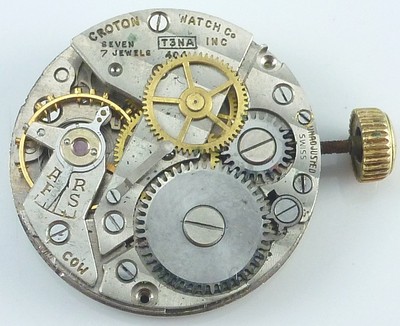 Mouvement De Montre Bracelet Croton Vintage T3NA - Pièces Détachées / Réparation