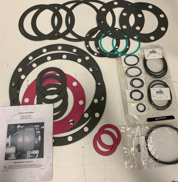 KOBELCO KNW ROTARY SCREW COMPRESSOR CAPACITY CONTROL VALVE REBUILD GASKET KIT eBay