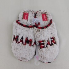 Wondershop Mama Bear Women's Faux Fur Christmas Slippers - 7-8 Medium 3385