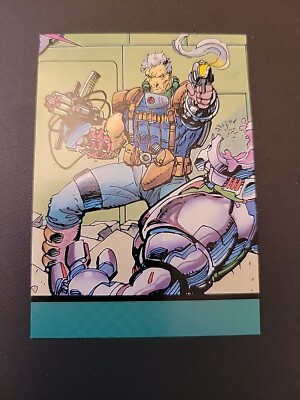 1992 Marvel Impel Comic Card CABLE #98 X-Men Series 1 Danger Room Card ...