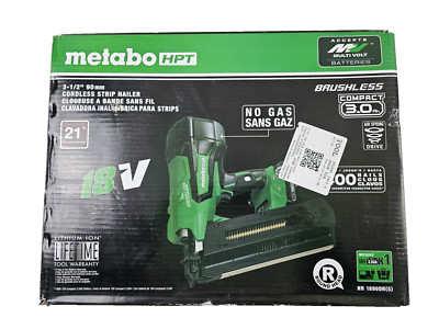 Metabo HPT 18V Framing Nail Gun Kit 3.5'' 21 Degree w/ Battery, Charger & Bag