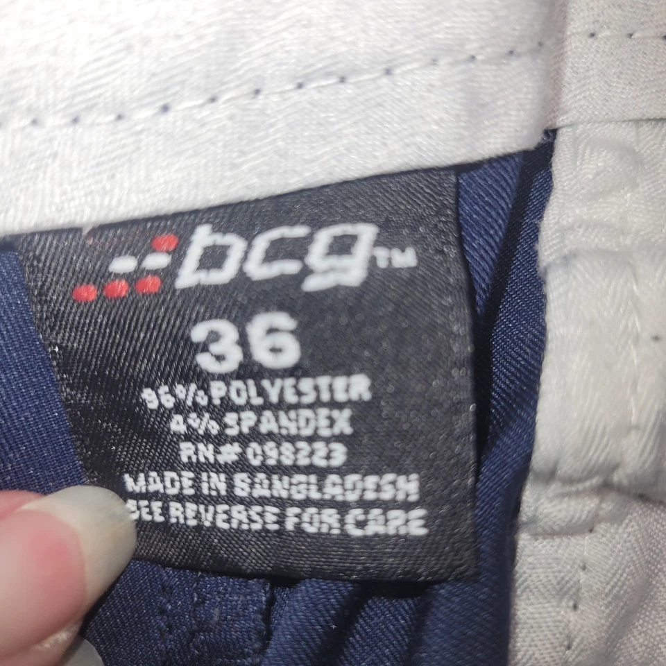 Pantalones Cortos de Golf Ligeros BCG Para Hombre Talla 36 Azul Marino Frente Plano Foto 2 de 3