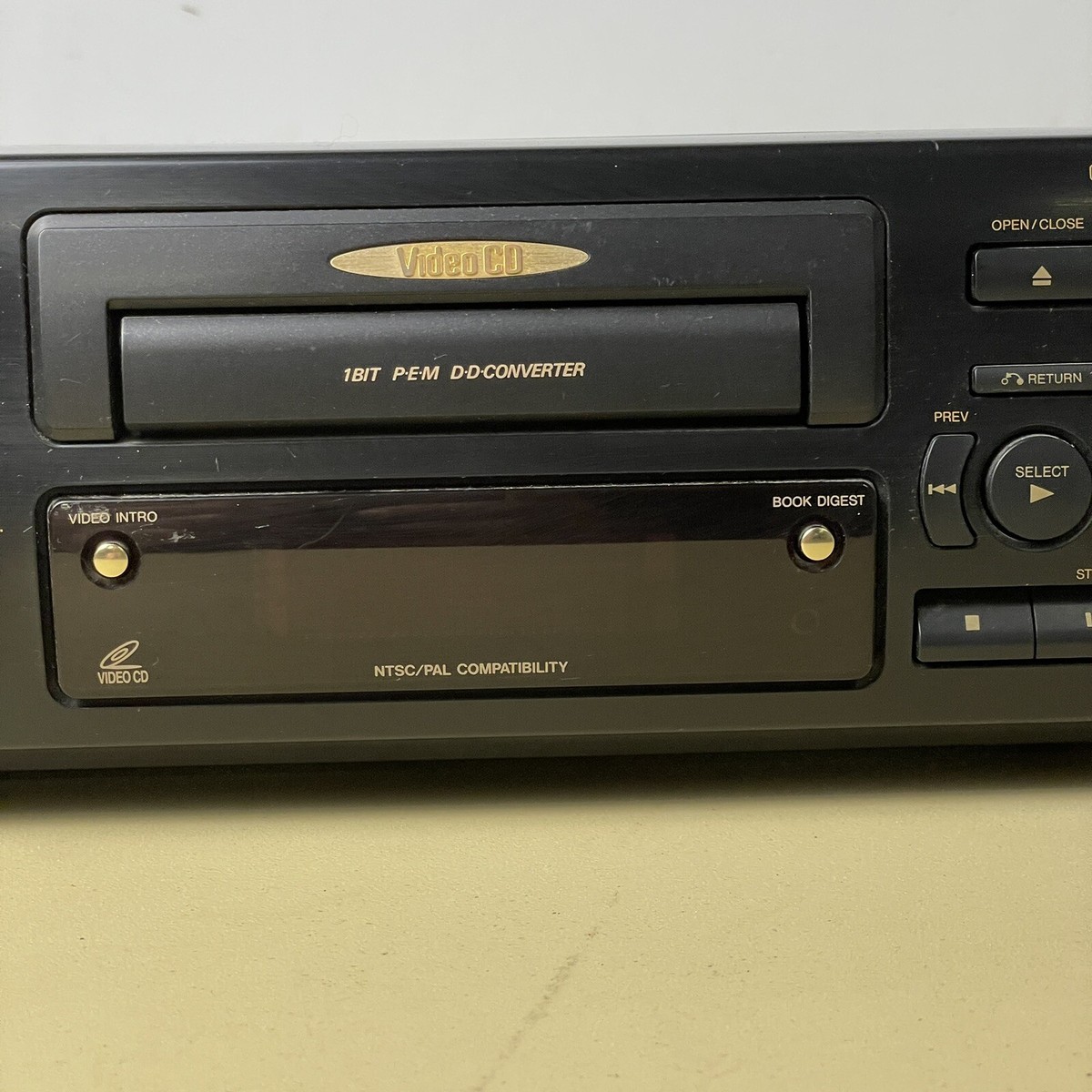 JVC XL-SV22BK Karaoke Video CD Player -W Power Cord, Tested