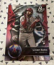 2023 Bowman Platinum #22 Livan Soto Los Angeles Angels (RC) - Ice Foil Parallel